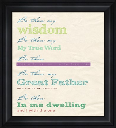 Framed Be Thou My Print