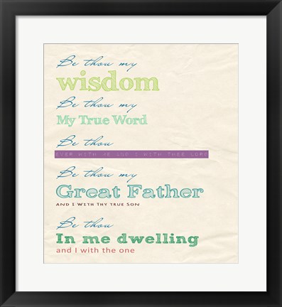 Framed Be Thou My Print
