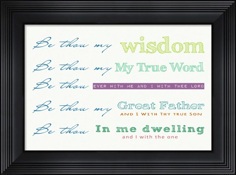 Framed Be Thou My - white Print