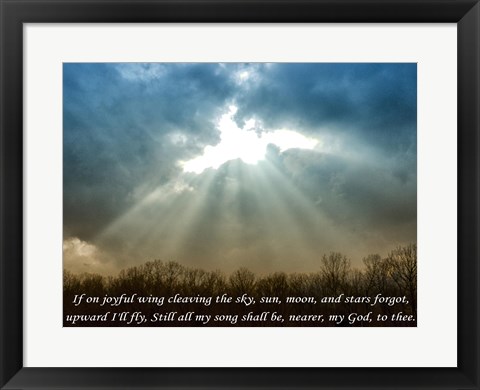 Framed Nearer God To Thee Print