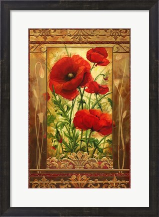 Framed Poppy Field I In Frame Print