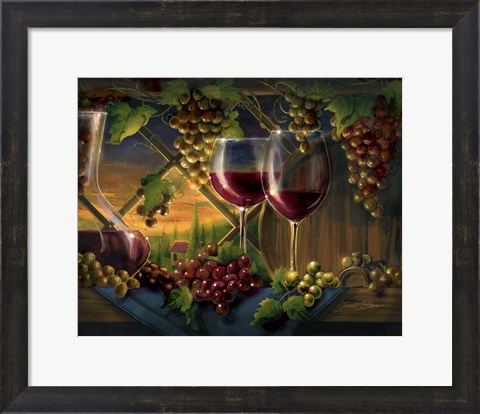 Framed Tuscan Sunset Print
