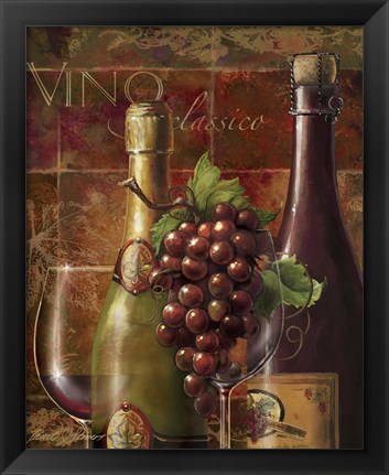 Framed Vino Classico Print