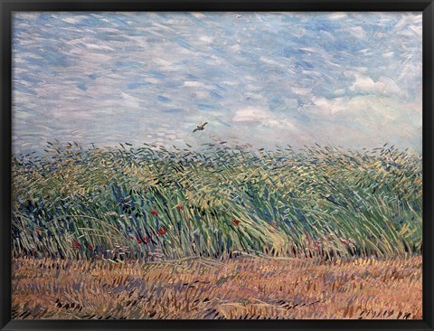 Framed Wheatfield with Lark, 1887 Print