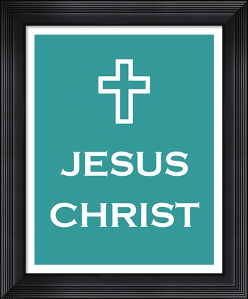 Framed Jesus Christ Cross Print