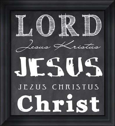 Framed Lord Jesus Christ Print