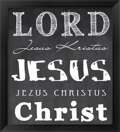 Framed Lord Jesus Christ Print