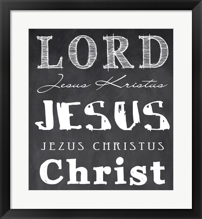 Framed Lord Jesus Christ Print