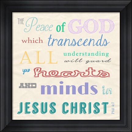 Framed Peace of God Print