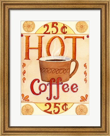 Framed Hot Coffee Print