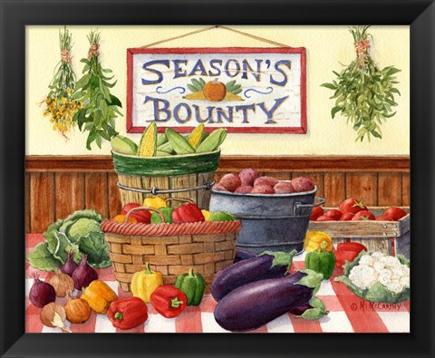 Framed Season&#39;s Bounty Print