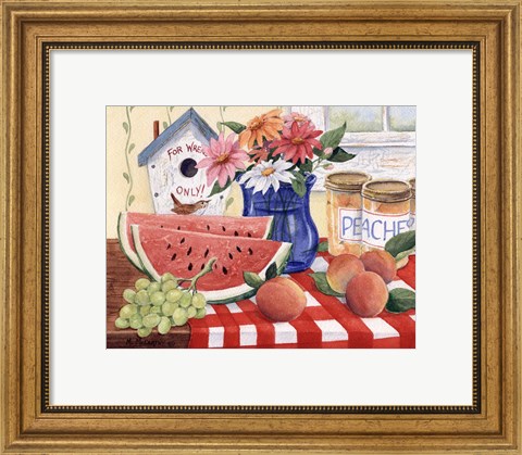 Framed Watermelon Season Print
