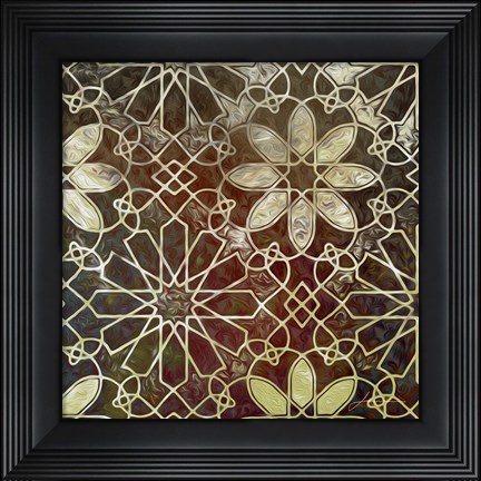 Framed Mystic Tiles II Print