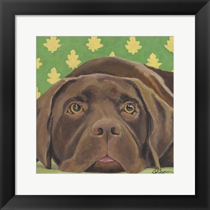 Framed Dlynn&#39;s Dogs - Casey Print