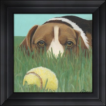 Framed Dlynn&#39;s Dogs - Sunny Print