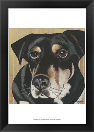 Framed Dlynn&#39;s Dogs - Ginger Print