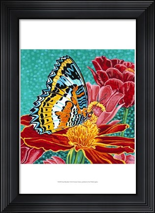 Framed Poised Butterfly I Print