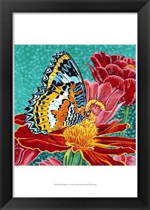 Framed Poised Butterfly I Print