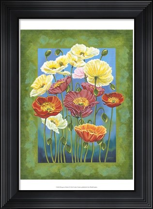 Framed Bouquet in Border I Print