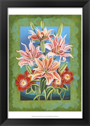 Framed Bouquet in Border II Print