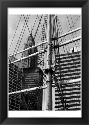 Framed South Street Seaport II Print