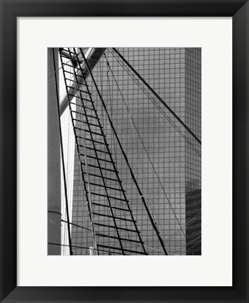 Framed South Street Seaport III Print