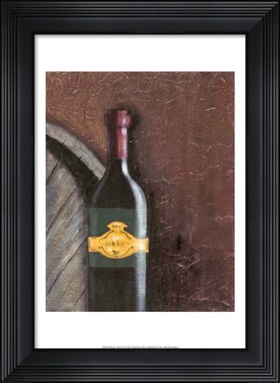 Framed Rustic Wine II Print