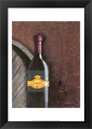 Framed Rustic Wine II Print