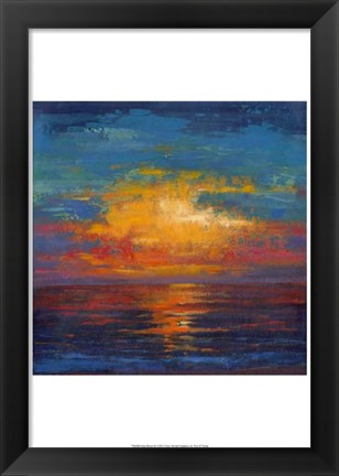 Framed Sun Down II Print