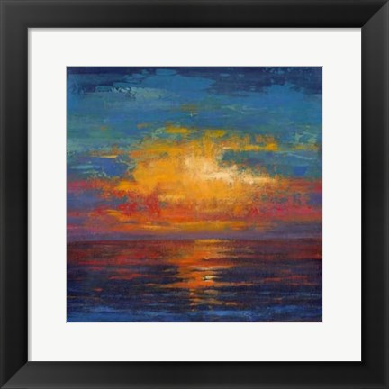 Framed Sun Down II Print
