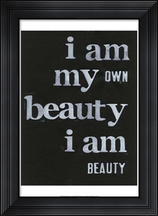 Framed Be Beautiful I Print