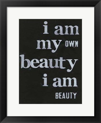 Framed Be Beautiful I Print