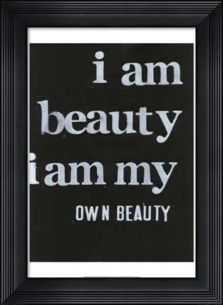 Framed Be Beautiful II Print