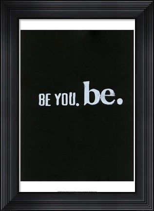 Framed Be Beautiful III Print