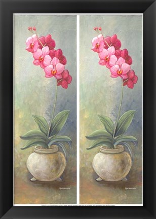 Framed 2-Up Orchid Vertical Print