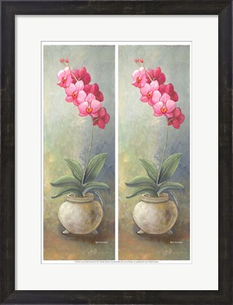 Framed 2-Up Orchid Vertical Print