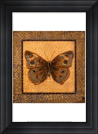 Framed Crackled Butterfly - Buckeye Print