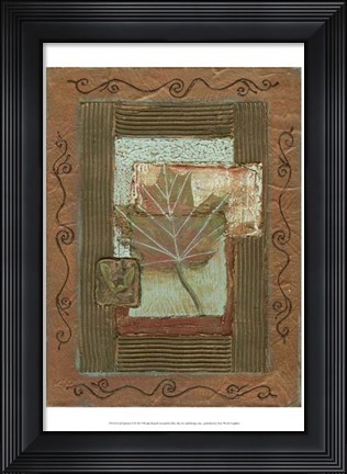 Framed Leaf Quartet II Print