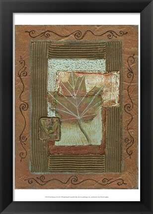 Framed Leaf Quartet II Print