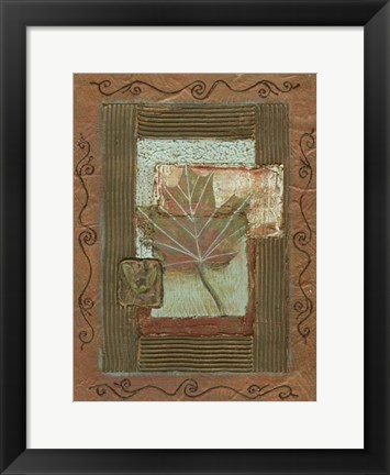 Framed Leaf Quartet II Print