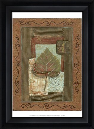Framed Leaf Quartet III Print