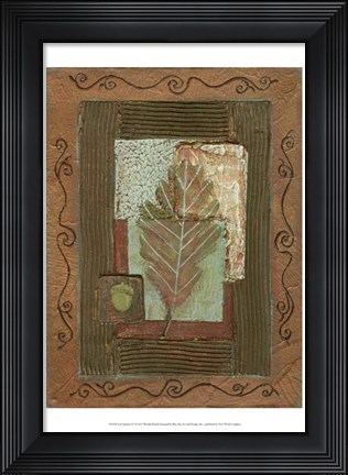 Framed Leaf Quartet IV Print