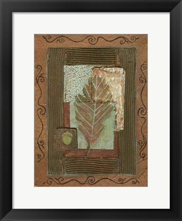 Framed Leaf Quartet IV Print