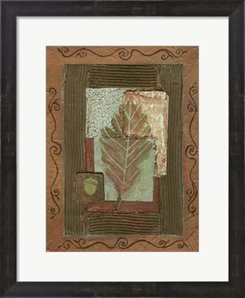 Framed Leaf Quartet IV Print