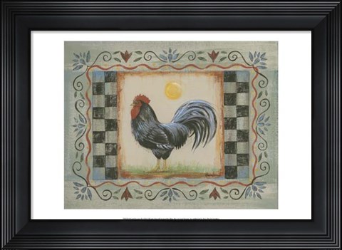 Framed Proud Rooster II Print