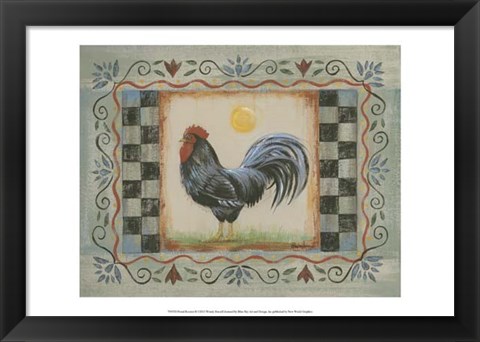 Framed Proud Rooster II Print