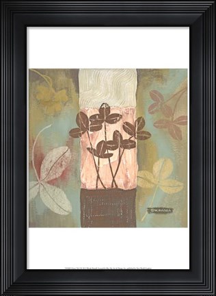 Framed Clover Tile I Print