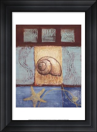 Framed Aquamarine Snail Print