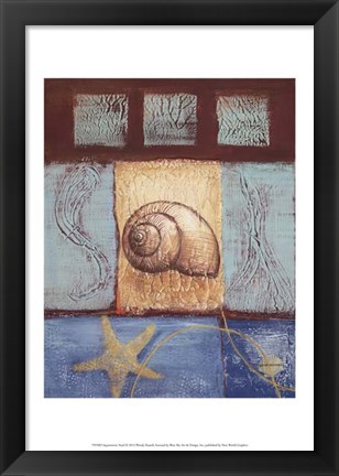 Framed Aquamarine Snail Print