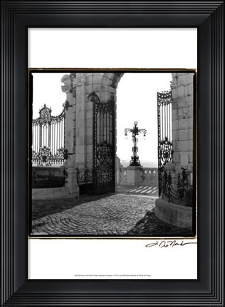 Framed Gates to the Royal Palace, Budapest Print